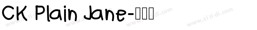 CK Plain Jane字体转换